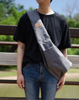 Lof Mesh Pet Sling Bag - Comfortable & Hands-Free Travel for Small