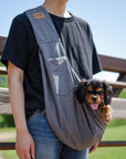 Lof Mesh Pet Sling Bag - Comfortable & Hands-Free Travel for Small