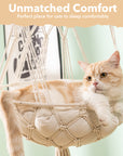 Macrame Cat Hammock Hanging Cat Bed