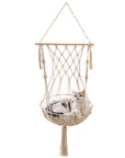 Macrame Cat Hammock Hanging Cat Bed