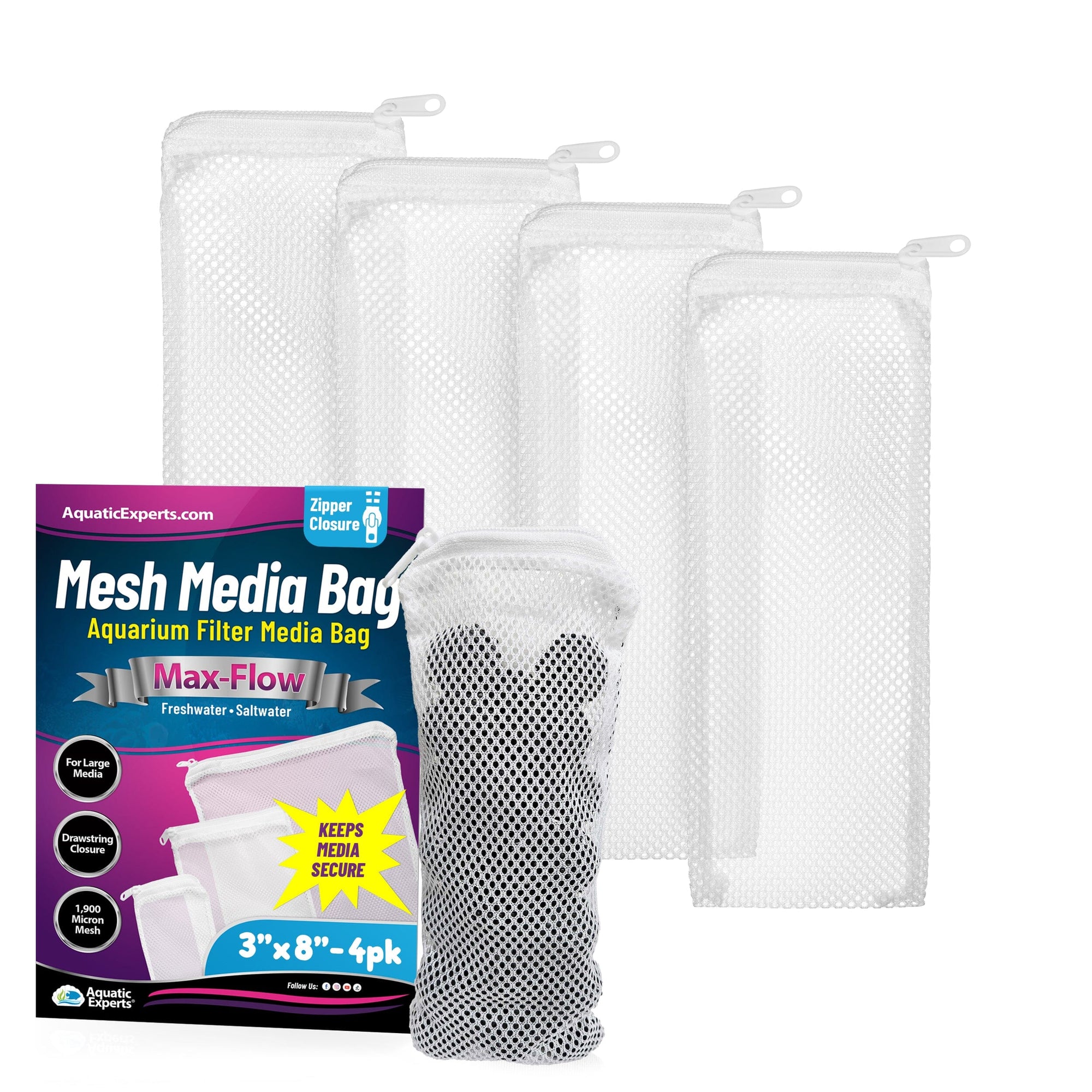 Aquatic Experts Filter Bag - Max Flow Mesh Media Bags for Superior Filtration