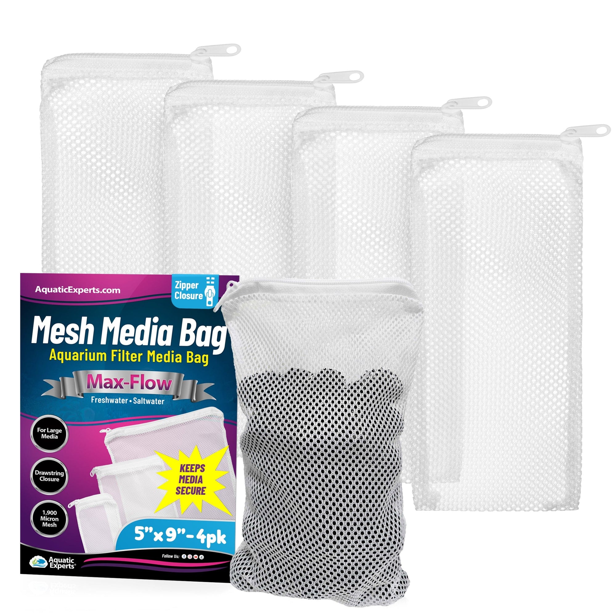 Aquatic Experts Filter Bag - Max Flow Mesh Media Bags for Superior Filtration