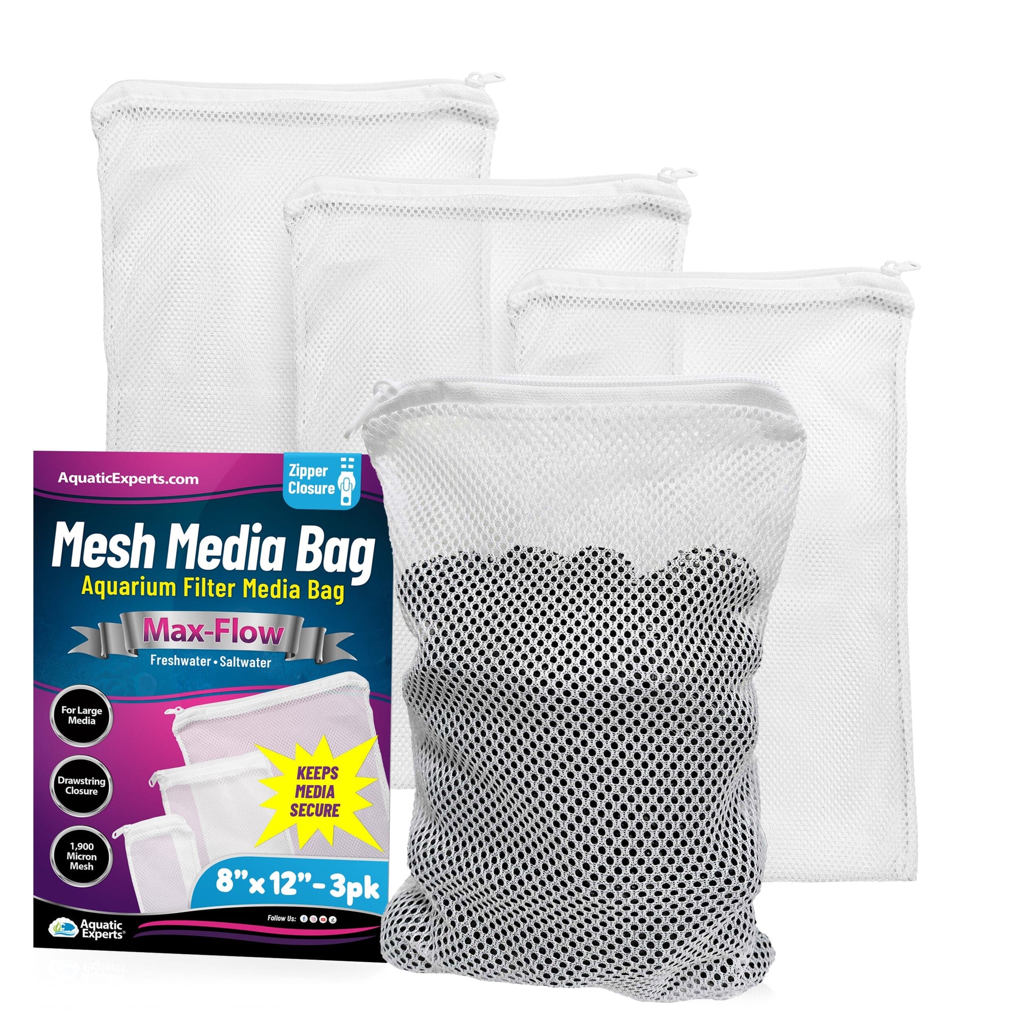 Aquatic Experts Filter Bag - Max Flow Mesh Media Bags for Superior Filtration