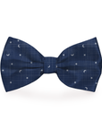 Moon & Stars Navy Blue Dog Bow Tie