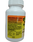 A white bottle labeled Nature Zone Mite Guard Powder 2.0 oz provides detailed information on storage, disposal, precautionary statements, and first aid instructions, along with a list of active ingredients. This product is designed for pest control purposes.