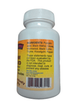 A white bottle labeled "Nature Zone Worm Guard" includes a list of ingredients: Pumpkin seed, Black Walnut, Cloves, Wormwood, Black Cumin, Thyme, Kieselguhr, and Papain. There is also a disclaimer stating that the product has not been evaluated by the FDA.