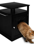 Nightstand Pet House, Litter Box Furniture Indoor Pet Crate, Litter