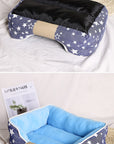 Non-slip Pet Dog Bed Soft Comfortable Pet Sofa Winter Warm Cat House