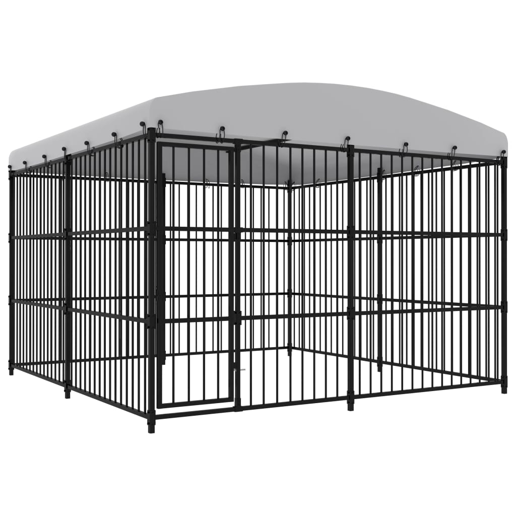 Outdoor Dog Kennel 59.1&quot;x39.4&quot;x59.1&quot;