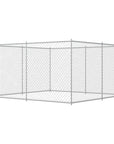 Outdoor Dog Kennel with Canopy Top 150.4"x75.6"x88.6"