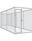 Outdoor Dog Kennel with Canopy Top 150.4"x75.6"x88.6"