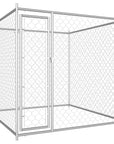 Outdoor Dog Kennel with Canopy Top 150.4"x75.6"x88.6"