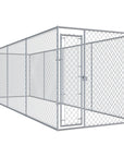 Outdoor Dog Kennel with Canopy Top 150.4"x75.6"x88.6"