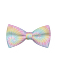 Pastel Tie Dye Dog Bow Tie