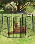 PawHut DIY 8 Panel Heavy Duty Powder Coated Metal Dog Pet Playpen