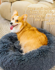 Pet Beds for Cats Dog Bed Washable Anti Anxiety Fluffy Dog Bed