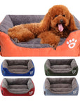 Pet Cat Dog Bed Warm Dog House Soft Fleece Nest Dog Baskets Mat Autumn