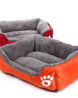 Pet Cat Dog Bed Warm Dog House Soft Fleece Nest Dog Baskets Mat Autumn