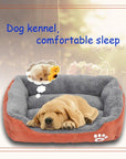 Pet Cat Dog Bed Warm Dog House Soft Fleece Nest Dog Baskets Mat Autumn