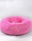 Pet Dog Bed Comfortable Donut Cuddler Round Dog Kennel Ultra Soft