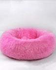 Pet Dog Bed Comfortable Donut Cuddler Round Dog Kennel Ultra Soft