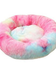 Pet Dog Bed Comfortable Donut Cuddler Round Dog Kennel Ultra Soft