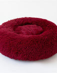 Pet Dog Bed Comfortable Donut Cuddler Round Dog Kennel Ultra Soft