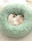 Pet Dog Bed Comfortable Donut Cuddler Round Dog Kennel Ultra Soft