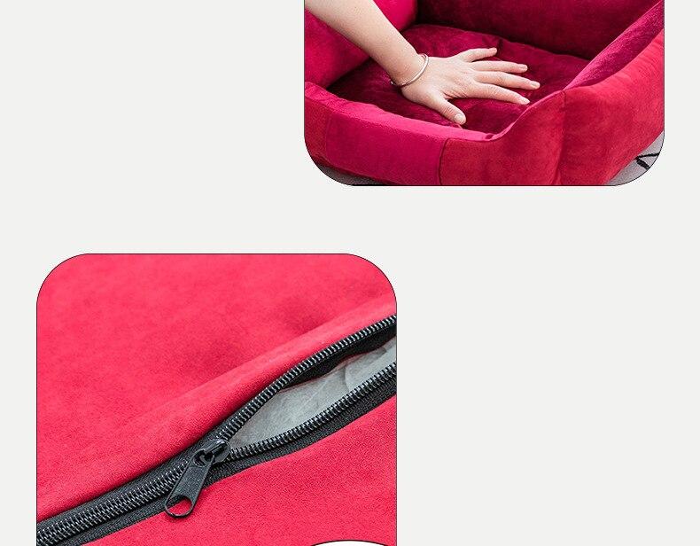 Pet Dog Bed Removable Cushion Soft Warm Dog Mat Cat House Waterproof