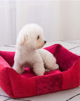 Pet Dog Bed Removable Cushion Soft Warm Dog Mat Cat House Waterproof