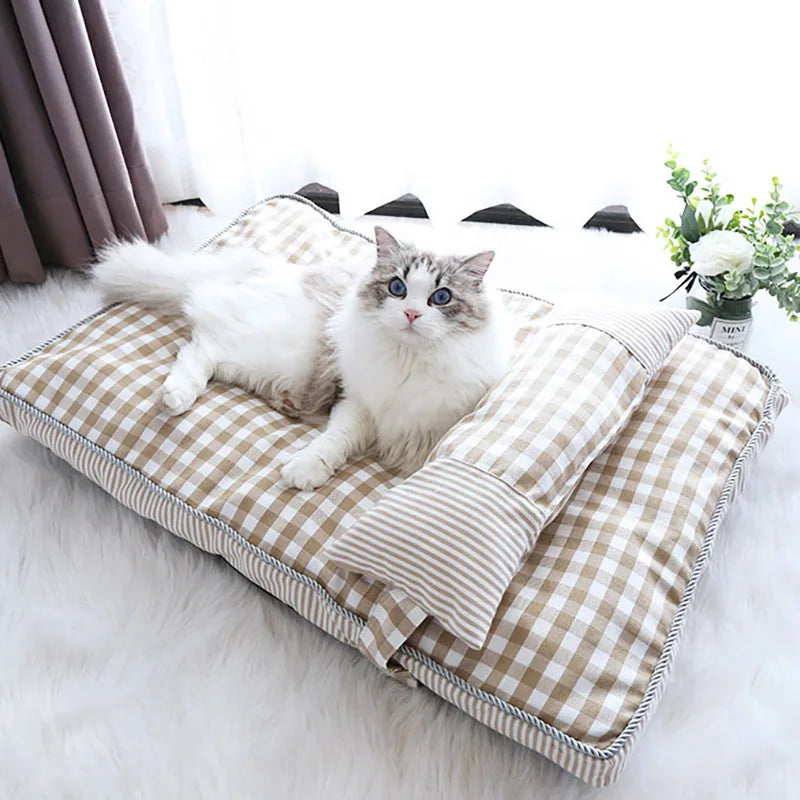 Pet Dog Bed Soft Lounger Pet Bed House for Dogs Cats Cozy Sleeping