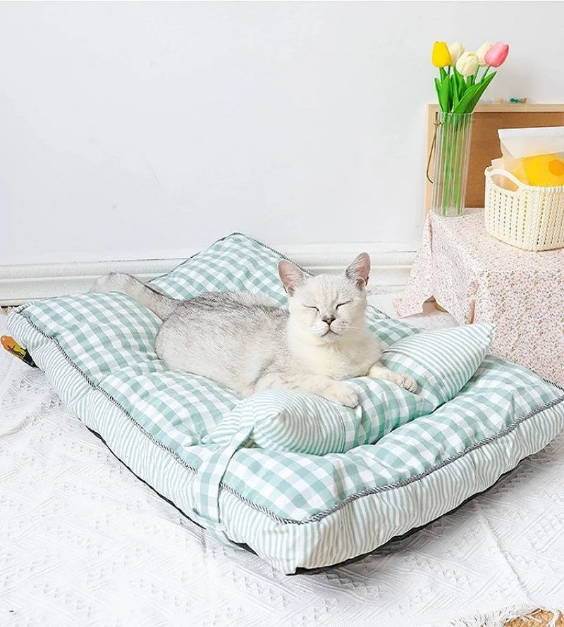 Pet Dog Bed Soft Lounger Pet Bed House for Dogs Cats Cozy Sleeping