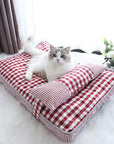 Pet Dog Bed Soft Lounger Pet Bed House for Dogs Cats Cozy Sleeping