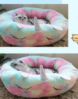 Pet Dog Bed Unicorn Round Cat House Soft Puppy Sofa Non-Slip Durable