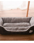 Pet Dog Bed Waterproof Cat House Puppy Kennel Super Soft Fleece Sofa