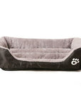 Pet Dog Bed Waterproof Cat House Puppy Kennel Super Soft Fleece Sofa