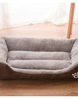 Pet Dog Bed Waterproof Cat House Puppy Kennel Super Soft Fleece Sofa