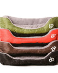 Pet Dog Bed Waterproof Cat House Puppy Kennel Super Soft Fleece Sofa