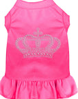 Pet Dog & Cat Dress Rhinestone, "Crown"