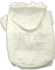 Pet Dog & Cat Hoodie Rhinestone, "It's All About Me"