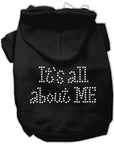 Pet Dog & Cat Hoodie Rhinestone, "It's All About Me"