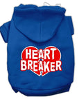 Pet Dog & Cat Hoodie Screen Printed, "Heart Breaker"