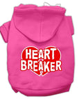 Pet Dog & Cat Hoodie Screen Printed, "Heart Breaker"