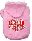 Pet Dog & Cat Hoodie Screen Printed, "Heart Breaker"