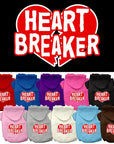 Pet Dog & Cat Hoodie Screen Printed, "Heart Breaker"