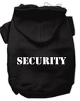 Pet Dog & Cat Hoodie Screen Printed, "Security"