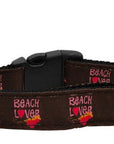 Pet Dog & Cat Nylon Collar or Leash, "Beach Lover"