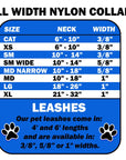 Pet Dog & Cat Nylon Collar or Leash, "Beach Lover"