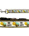 Pet Dog & Cat Nylon Collar or Leash, "Bee Happy"