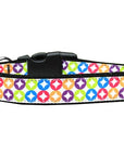 Pet Dog & Cat Nylon Collar or Leash, "Bright Diamonds"